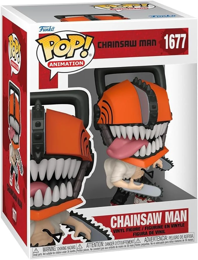 Funko POP! Animation - CSM - 1677 Chainsaw Man - 1/6 Odds for Rare Chase Variant - Bloody - Collectable Vinyl Figure
