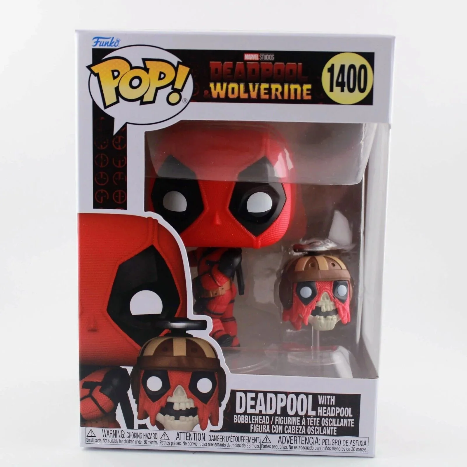 Funko POP! & Buddy: 1400 Deadpool & Wolverine - Deadpool with Headpool - Collectable Vinyl Figure
