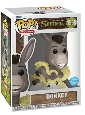 Funko Pop Shrek + Protector: 1598 Donkey -DreamWorks 30th Anniversary Pop! Movies Vinyl Figure