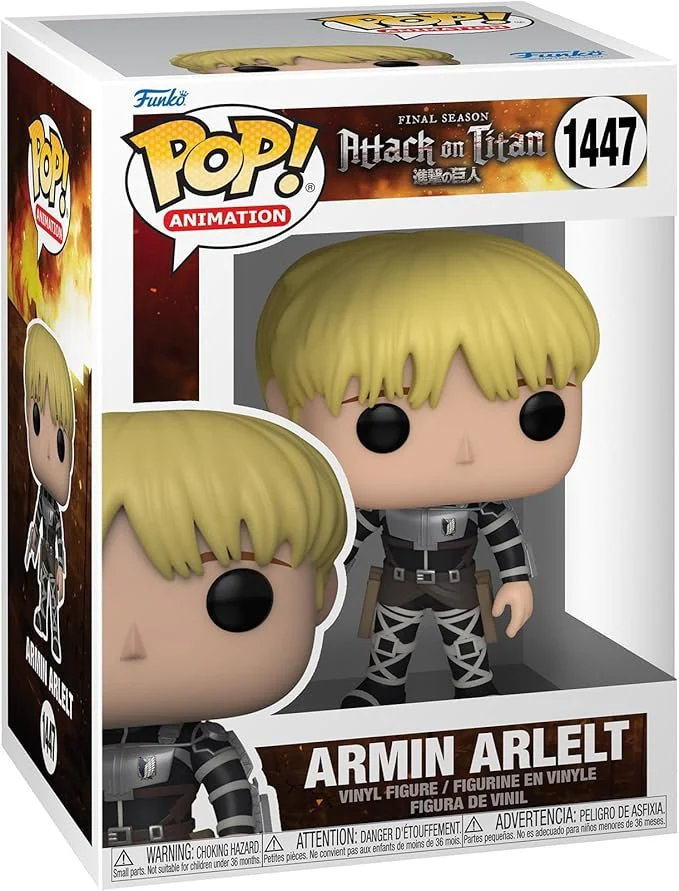 Funko POP! Animation: Attack on Titan - 1447 Armin Arlert - 1/6 Odds for Rare Chase Variant - Collectable Vinyl Figure