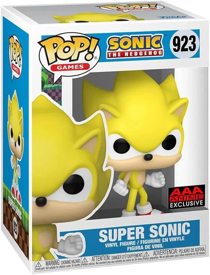 Funko - Sonic the Hedgehog - 923 Super Sonic Pop! Vinyl Figure AAA Exclusive