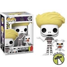 Funko POP! & Buddy: The Nightmare Before Christmas - 1470 Jack Skellington with Zero - (Beach) - Disney: The Nightmare Before Christmas - Collectable Vinyl Figure