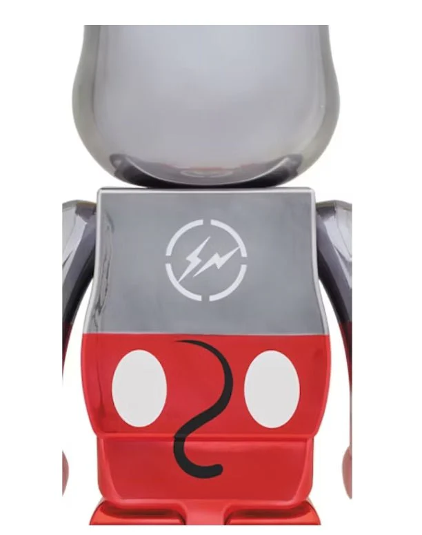 Bearbrick x Fragment Mickey Mouse Color silver 400% - Image 2
