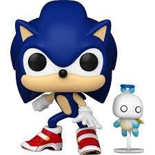 Funko Pop ! 1036 Sonic The Hedgehog with Hero Chao + Pop Protector: Buddy Pop! Games Vinyl Figure… - Image 2